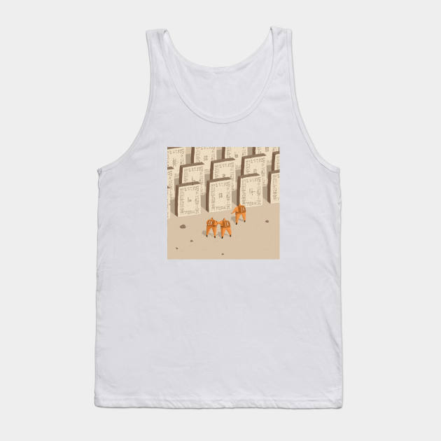 Exploring Space and Ancient Ruins Tank Top by dalebrains